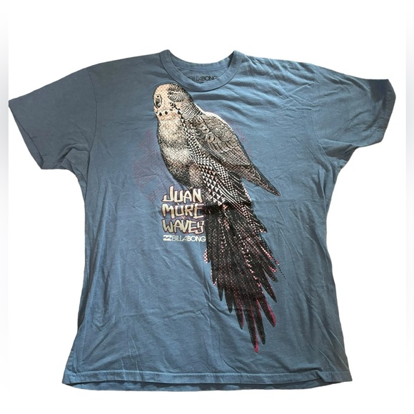 Billabong Men’s Blue‎ “Juan More Waves” T-Shirt Size Large - Picture 1 of 6